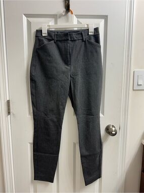 Express Editor Skinny High Rise Charcoal Gray Tailored Ankle Pants - Size 6